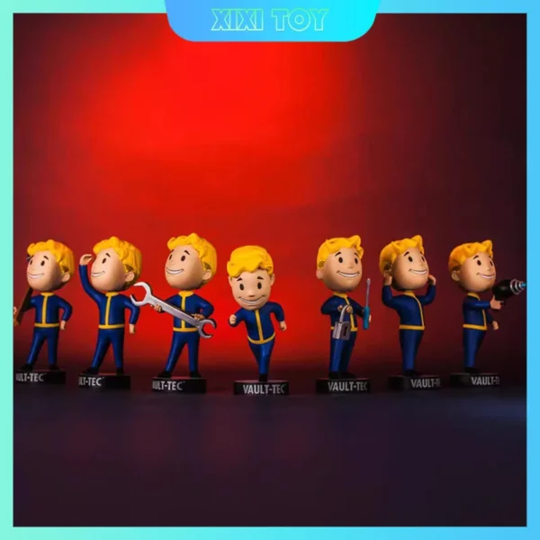 Fallout 4 Vault Boy Generation 7 Dolls Game Action Figure Shaking Cosoon Statue Collectible Toy Ornament Model Kids Toys Gift
