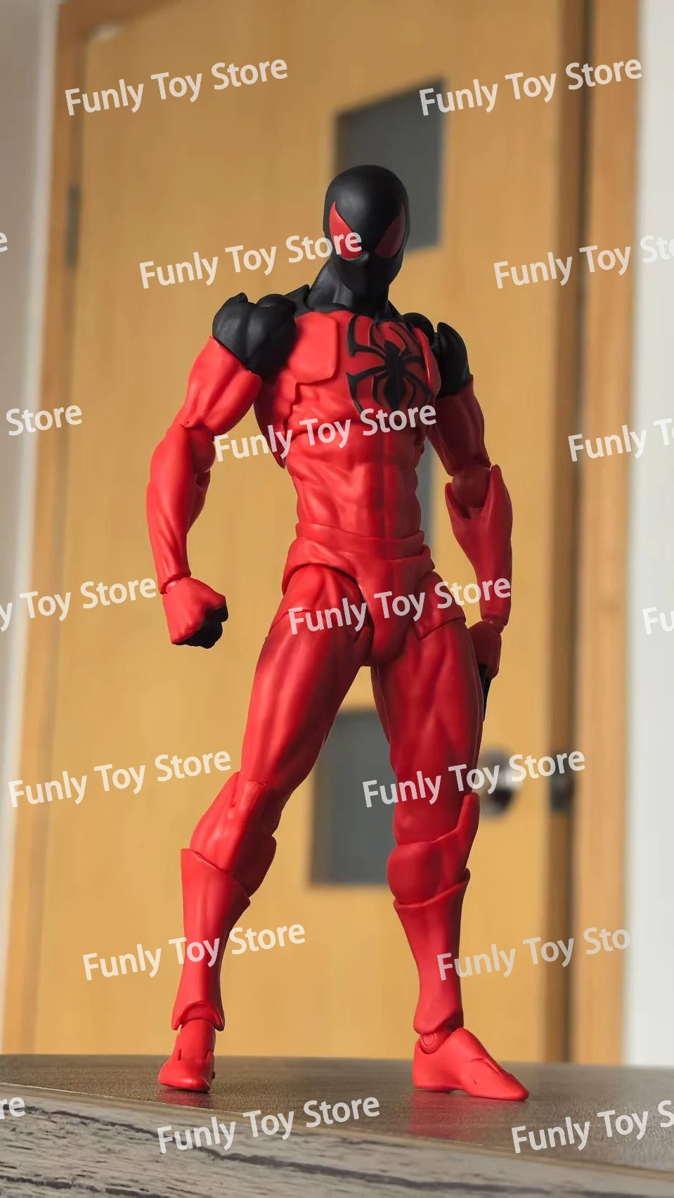 In Stock Mess Toys Spider Man Black Suit Symbiote Scarlet Spider Kaine Parker Messtoys Spiderman Anime Action Figure Gifts Toys - Image 6