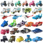 Cars Disney Pixar Cars Toy Lightning McQueen Jackson Storm Mater Sally Sheriff 1:55 Diecast Model Car Toy Children Birthday Gift