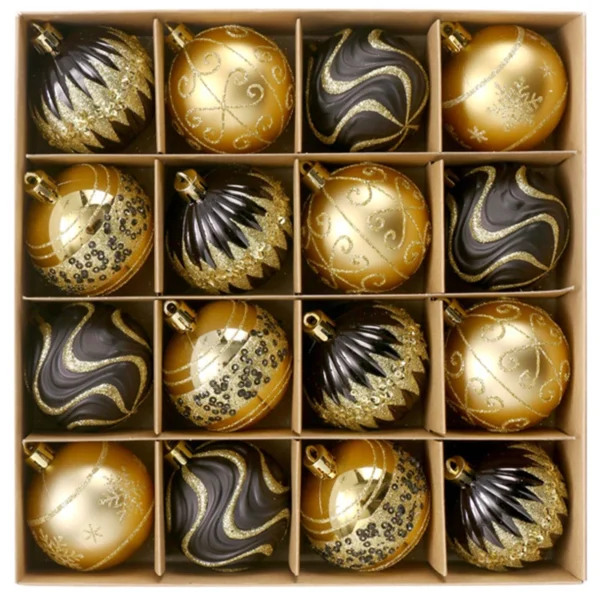 Christmas Balls Decorations Party Painted Christmas Ball Set Festive Ornaments Halloween Christmas Tree Pendant Set