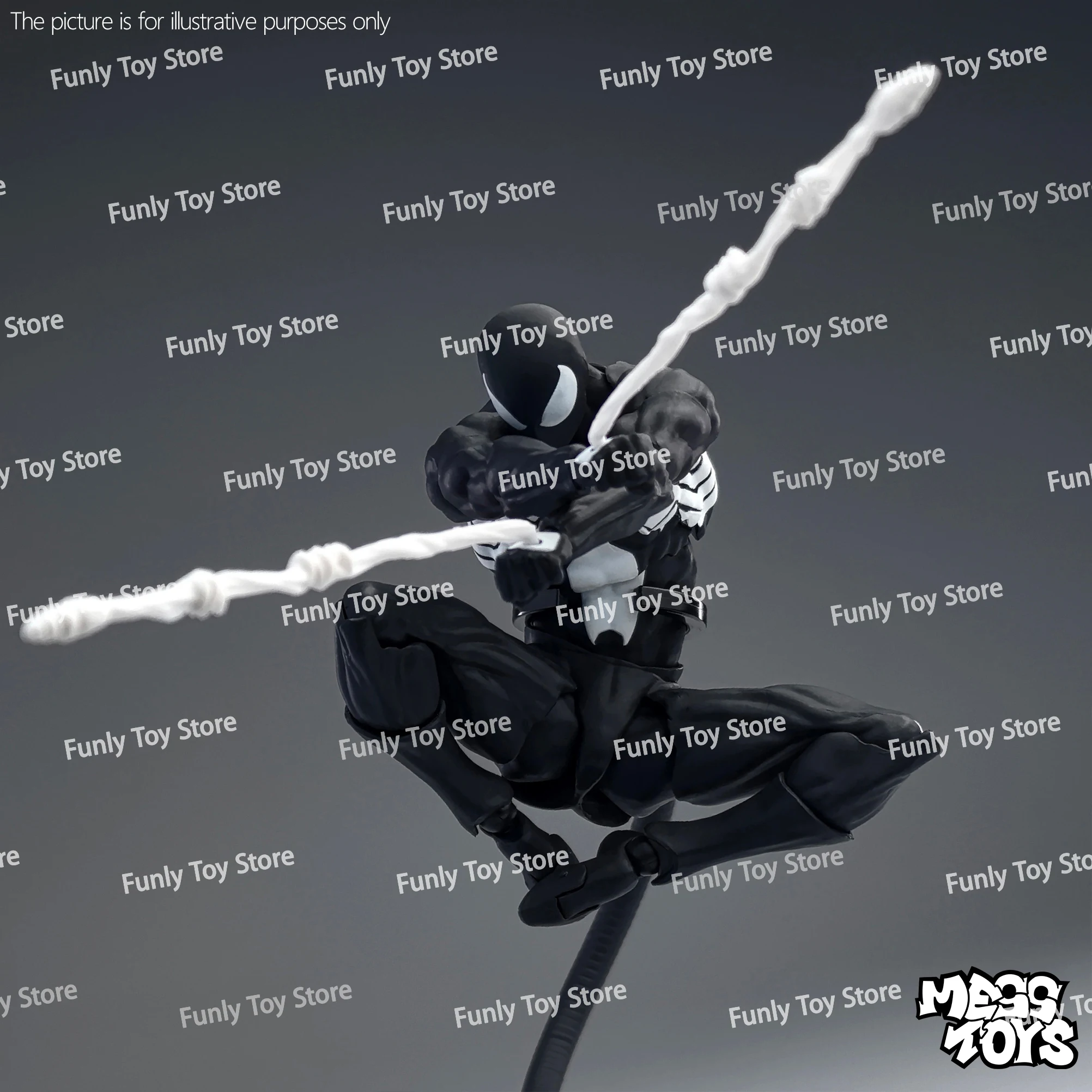 In Stock Mess Toys Spider Man Black Suit Symbiote Scarlet Spider Kaine Parker Messtoys Spiderman Anime Action Figure Gifts Toys - Image 2